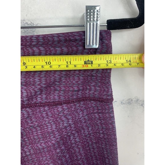 Lululemon Leggings Sz 6 Wunder Under Purple Ziggy Wee Raspberry Geo Chevron - Picture 6 of 13